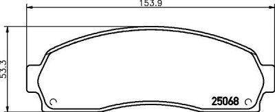 HELLA PAGID 8db355015361 -  Комплект тормозных колодок, дисковый тормоз